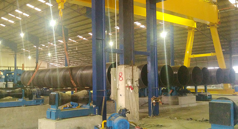 马来西亚φ406-2400X25.4mm螺焊机组